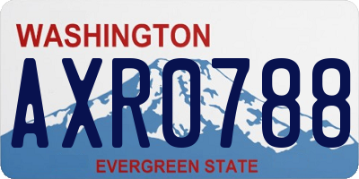 WA license plate AXR0788