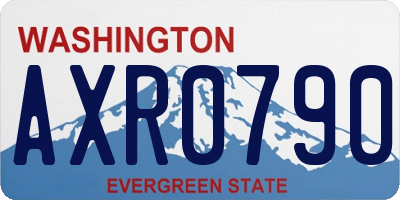 WA license plate AXR0790