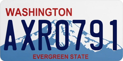 WA license plate AXR0791