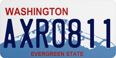 WA license plate AXR0811