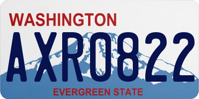 WA license plate AXR0822