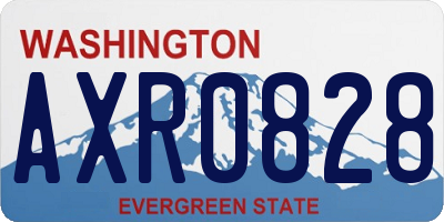 WA license plate AXR0828