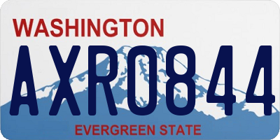 WA license plate AXR0844