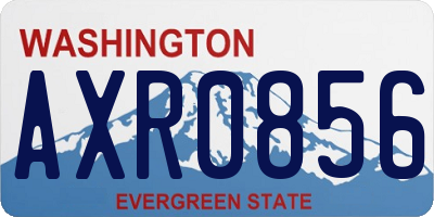 WA license plate AXR0856