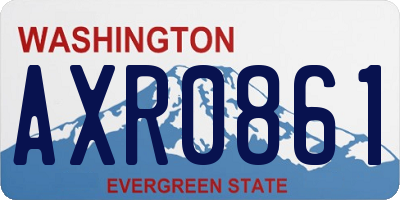 WA license plate AXR0861