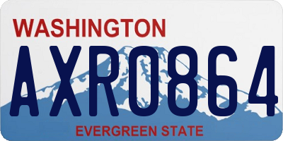 WA license plate AXR0864