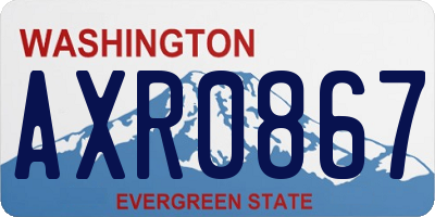 WA license plate AXR0867