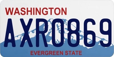 WA license plate AXR0869