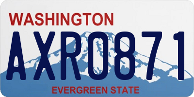 WA license plate AXR0871