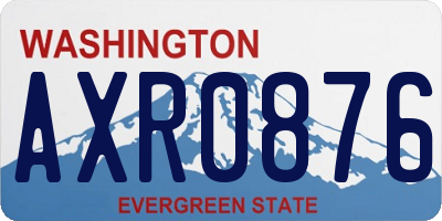 WA license plate AXR0876