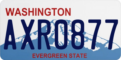 WA license plate AXR0877