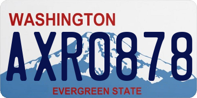 WA license plate AXR0878
