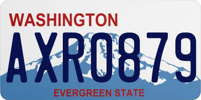 WA license plate AXR0879