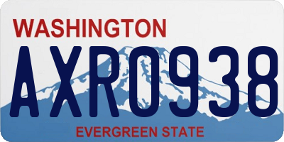 WA license plate AXR0938