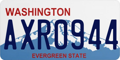 WA license plate AXR0944