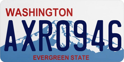 WA license plate AXR0946