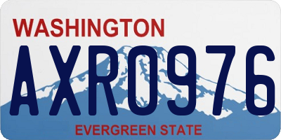 WA license plate AXR0976