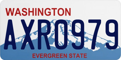 WA license plate AXR0979