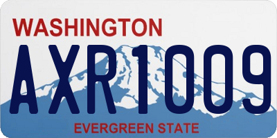 WA license plate AXR1009