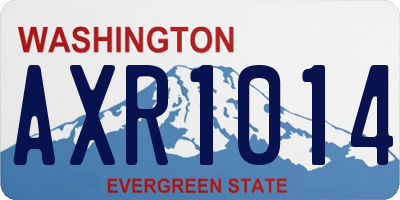 WA license plate AXR1014