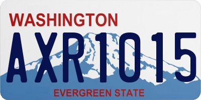 WA license plate AXR1015