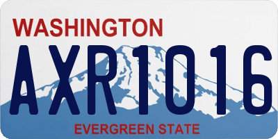 WA license plate AXR1016