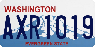 WA license plate AXR1019