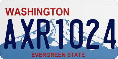 WA license plate AXR1024