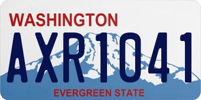 WA license plate AXR1041
