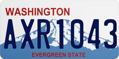 WA license plate AXR1043