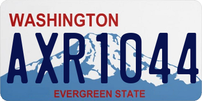WA license plate AXR1044