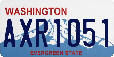 WA license plate AXR1051
