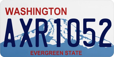 WA license plate AXR1052