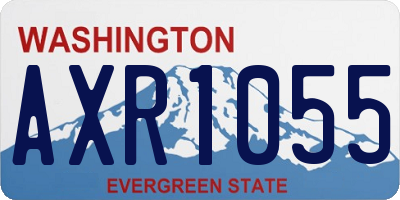WA license plate AXR1055