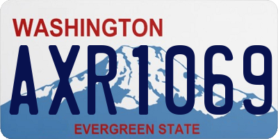 WA license plate AXR1069