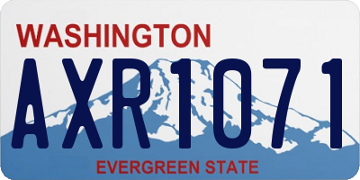 WA license plate AXR1071