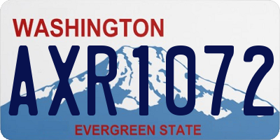 WA license plate AXR1072