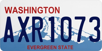 WA license plate AXR1073