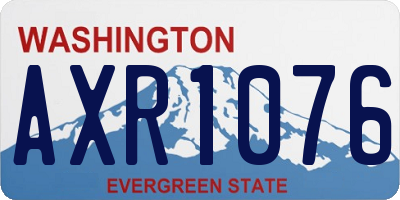 WA license plate AXR1076