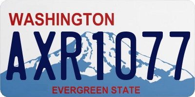WA license plate AXR1077