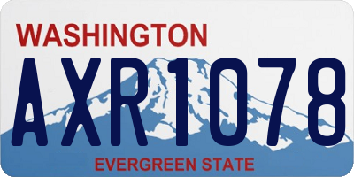 WA license plate AXR1078