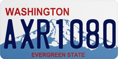 WA license plate AXR1080