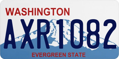 WA license plate AXR1082
