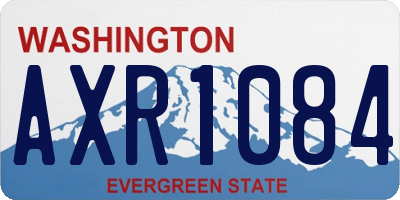 WA license plate AXR1084