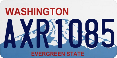 WA license plate AXR1085