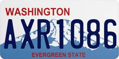 WA license plate AXR1086