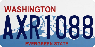WA license plate AXR1088