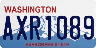 WA license plate AXR1089