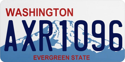 WA license plate AXR1096