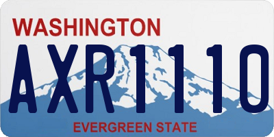 WA license plate AXR1110